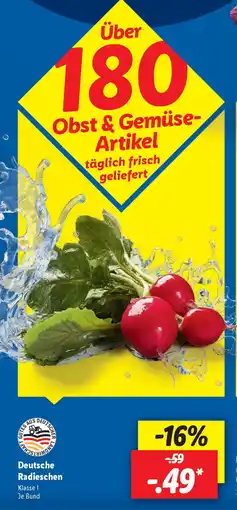 Lidl Deutsche Radieschen Angebot