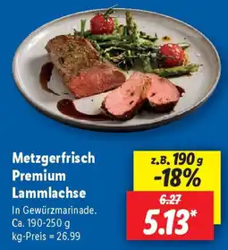 Lidl Metzgerfrisch Premium Lammlachse Angebot