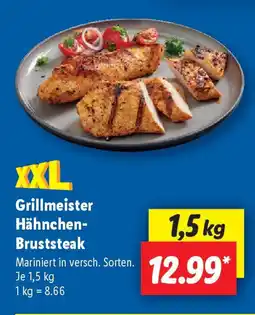 Lidl Grillmeister Hähnchen- Bruststeak Angebot