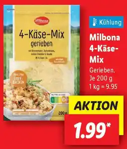 Lidl Milbona 4-Käse- Mix Angebot