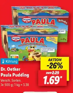 Lidl Dr. Oetker Paula Pudding Angebot