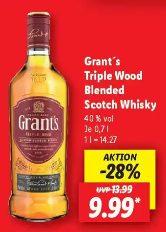 Lidl Triple Wood Blended Scotch Whisky Angebot