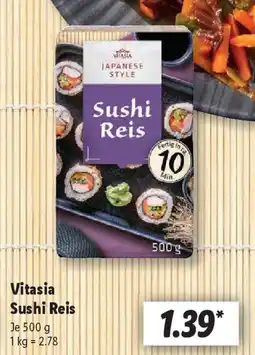Lidl Vitasia Sushi Reis Angebot
