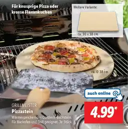 Lidl GRILLMEISTER Pizzastein Angebot