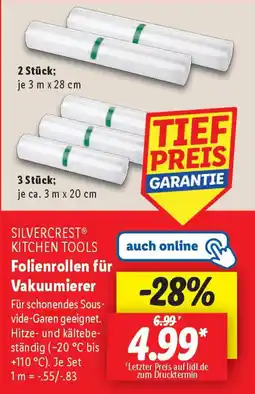 Lidl SILVERCREST KITCHEN TOOLS Folienrollen für Vakuumierer Angebot