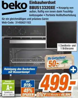 Expert beko Einbauherdset BBUS13320XE Angebot