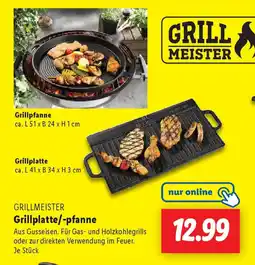 Lidl GRILLMEISTER Grillplatte/-pfanne Angebot