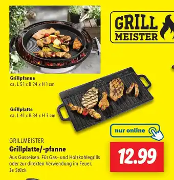 Lidl GRILLMEISTER Grillplatte/-pfanne Angebot