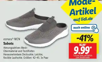 Lidl esmara MEN esmaraⓇ MEN Sabots Angebot