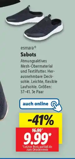 Lidl esmara Sabots Angebot