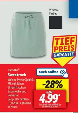 Lidl esmara Sweatrock Angebot