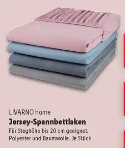 Lidl LIVARNO home Jersey-Spannbettlaken Angebot