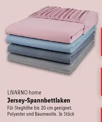 Lidl LIVARNO home Jersey-Spannbettlaken Angebot