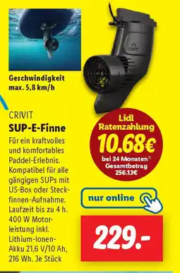 Lidl CRIVIT SUP-E-Finne Angebot