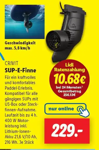 Lidl CRIVIT SUP-E-Finne Angebot