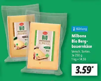 Lidl Milbona Bio Berg- bauernkäse Angebot