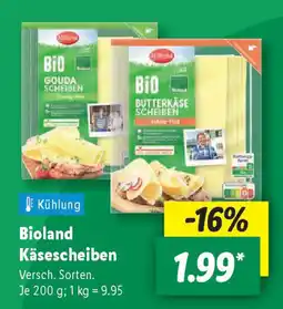 Lidl Bioland Käsescheiben Angebot