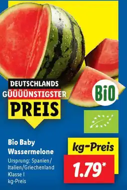 Lidl Bio Baby Wassermelone Angebot