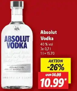 Lidl Absolut Vodka Angebot