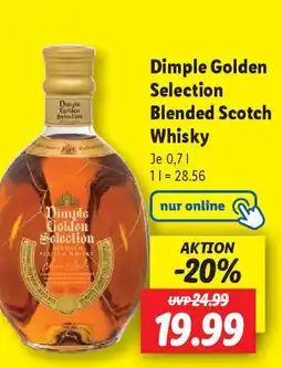 Lidl Dimple Golden Selection Blended Scotch Whisky Angebot