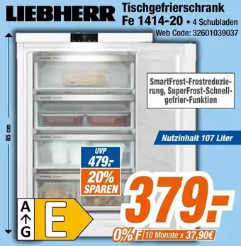 Expert LIEBHERR Tischgefrierschrank Fe 1414-20 Angebot