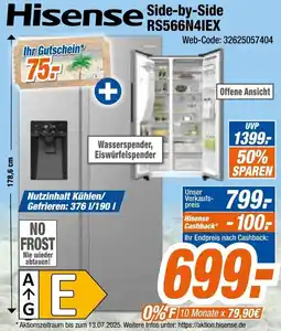 Expert Hisense Side-by-Side RS566N4IEX Angebot