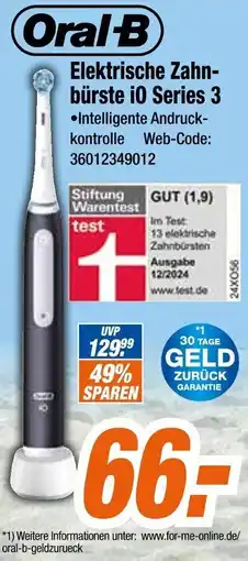 Expert Oral-B Elektrische Zahnbürste i0 Series 3 Angebot