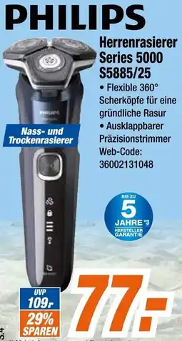 Expert PHILIPS Herrenrasierer Series 5000 S5885/25 Angebot