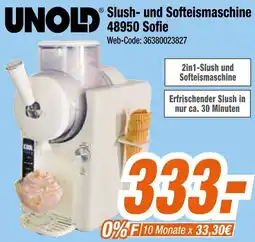 Expert UNOLD Slush- und Softeismaschine 48950 Sofie Angebot