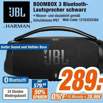 Expert JBL BOOMBOX 3 Bluetooth Lautsprecher schwarz Angebot