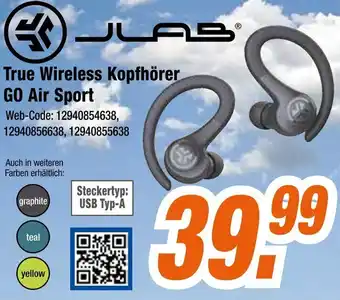 Expert JLAB True Wireless Kopfhörer GO Air Sport Angebot