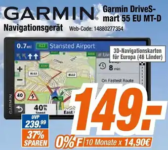 Expert GARMIN DriveSmart 55 EU MT-D Navigationsgerät Angebot