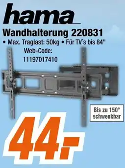 Expert hama Wandhalterung 220831 Angebot