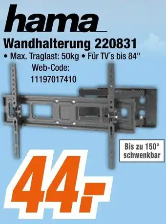 Expert hama Wandhalterung 220831 Angebot
