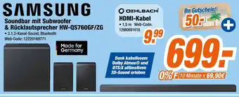 Expert SAMSUNG Soundbar mit Subwoofer & Rücklautsprecher HW-QS760GF/ZG Angebot