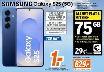 Expert SAMSUNG Galaxy S25 (5G) Angebot