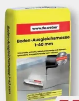 B1 Discount Baumarkt Saint-Gobain Weber Boden-Ausgleichsmasse Angebot