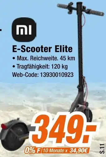 Expert Xiaomi E-Scooter Elite Angebot