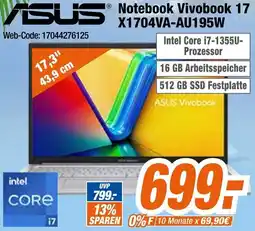 Expert ASUS Notebook Vivobook 17 X1704VA-AU195W Angebot
