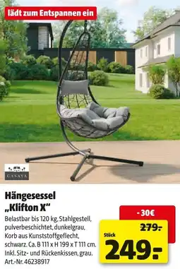 Hagebau CASAYA Hängesessel „Klifton X" Angebot