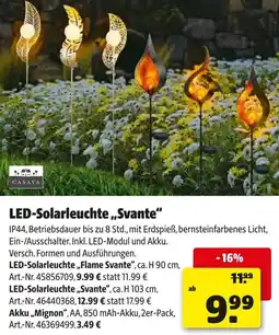 Hagebau CASAYA LED-Solarleuchte ,,Svante" Angebot
