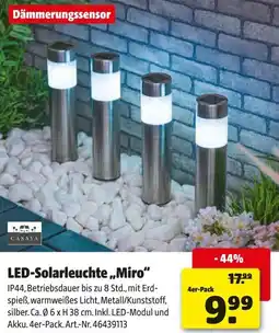 Hagebau CASAYA LED-Solarleuchte ,,Miro" Angebot