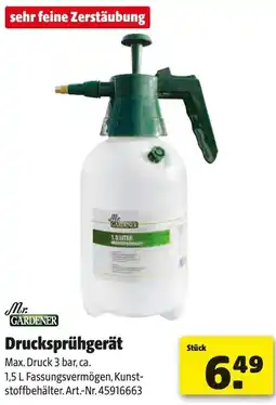 Hagebau Mr. GARDENER Drucksprühgerät Angebot
