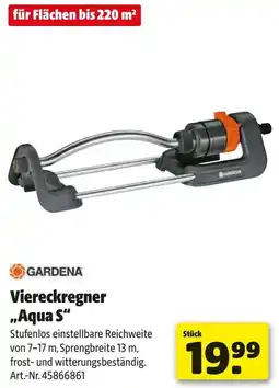 Hagebau GARDENA Viereckregner ,,Aqua S" Angebot