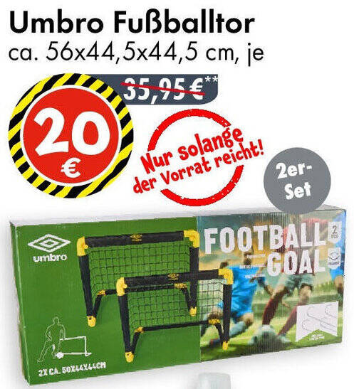 Umbro Fußballtor Angebot bei TEDi
