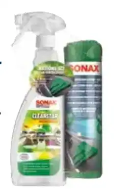 Bosch Car Service Sonax Cleanstar mit Microfasertüchern Scheibe+Innen Aktionsset Angebot