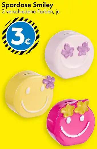 TEDi Spardose Smiley Angebot