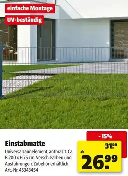 Hagebau Einstabmatte Angebot
