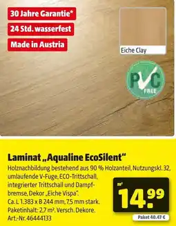 Hagebau Laminat „Aqualine EcoSilent" Angebot