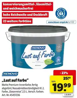 Hagebau RENOVO „Lust auf Farbe" Angebot
